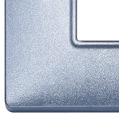 Vimar Plana Plate 5M BS Technopolymer Metallized Blue