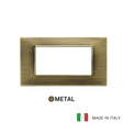 Vimar Plana Plate 4M Metal Antique Brass
