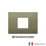 Vimar Arke Classic Plate 2centrM Technopolymer Matt Green