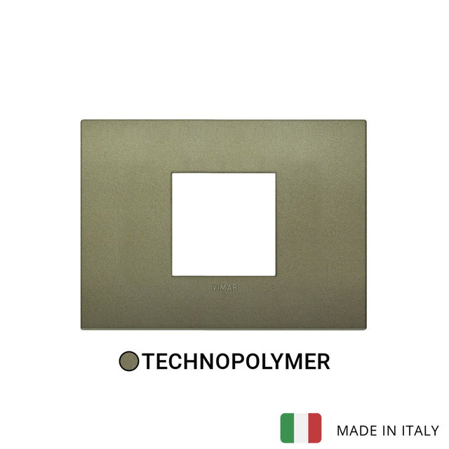Vimar Arke Classic Plate 2centrM Technopolymer Matt Green