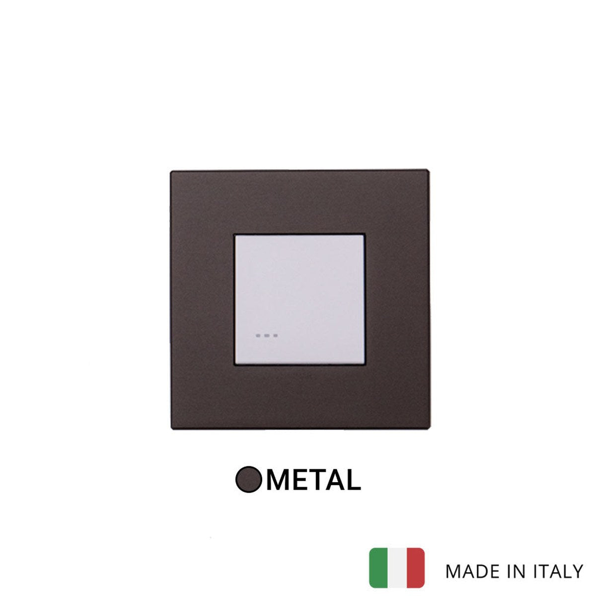 Vimar Eikon Metal 1 Gang Switch - Dark Bronze - 16A
