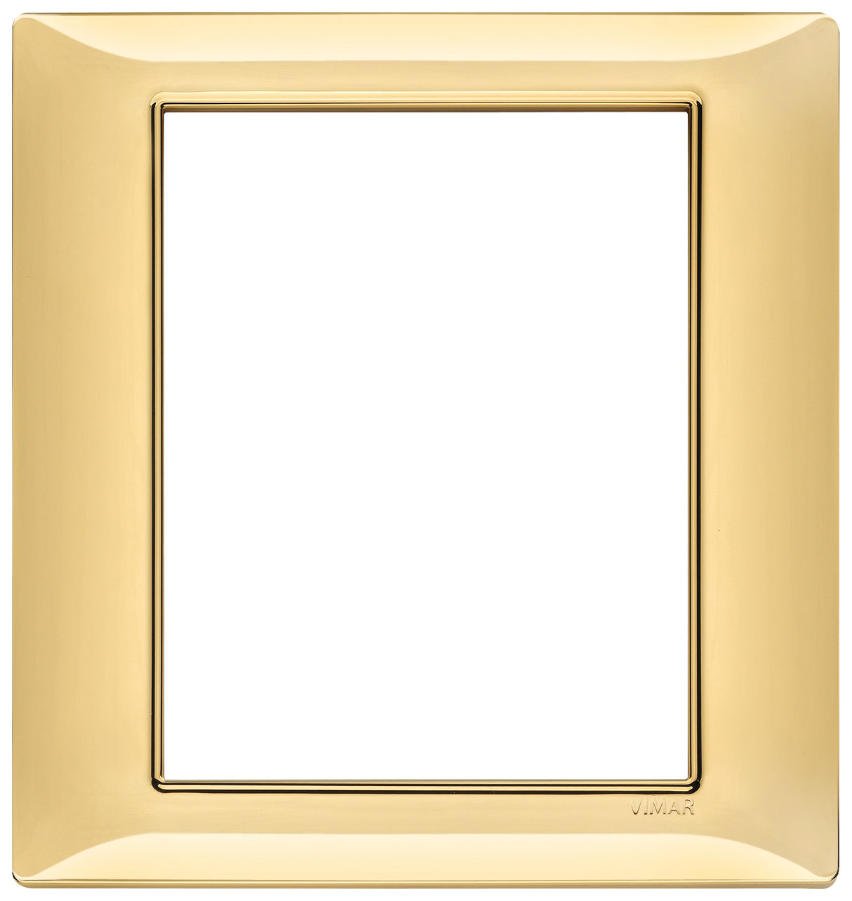 Vimar Plana Plate 8M Technopolymer Polished Gold