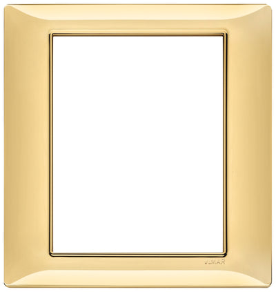 Vimar Plana Plate 8M Technopolymer Polished Gold