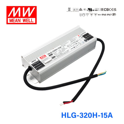 Mean Well HLG-320H-15A Power Supply 285W 15V - Adjustable 19A