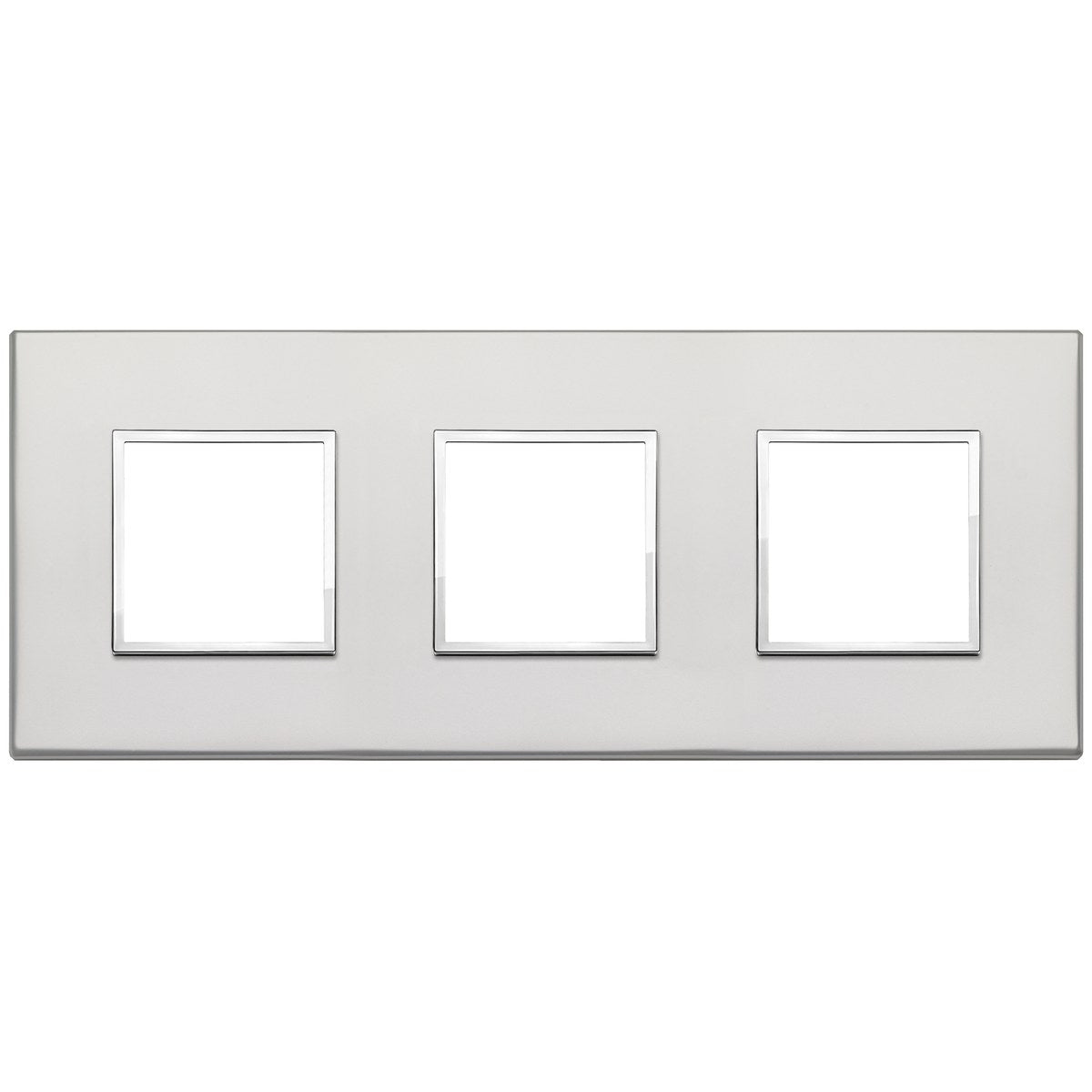Vimar Eikon Evo Plate 6M (2+2+2) 71MM Aluminium Silver