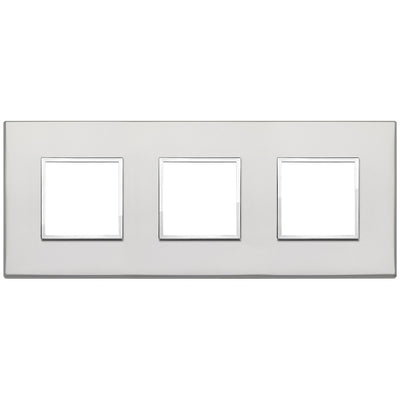 Vimar Eikon Evo Plate 6M (2+2+2) 71MM Aluminium Silver