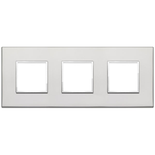 Vimar Eikon Evo Plate 6M (2+2+2) 71MM Aluminium Silver