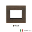 Vimar Eikon Evo Plate 3M Wood Wenge