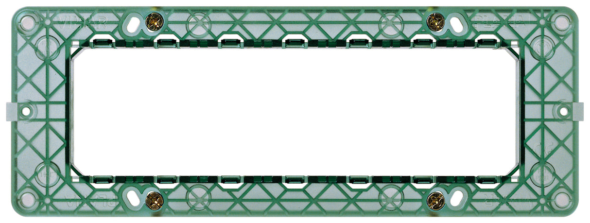Vimar VM-14617 Frame 7M with Screws Green