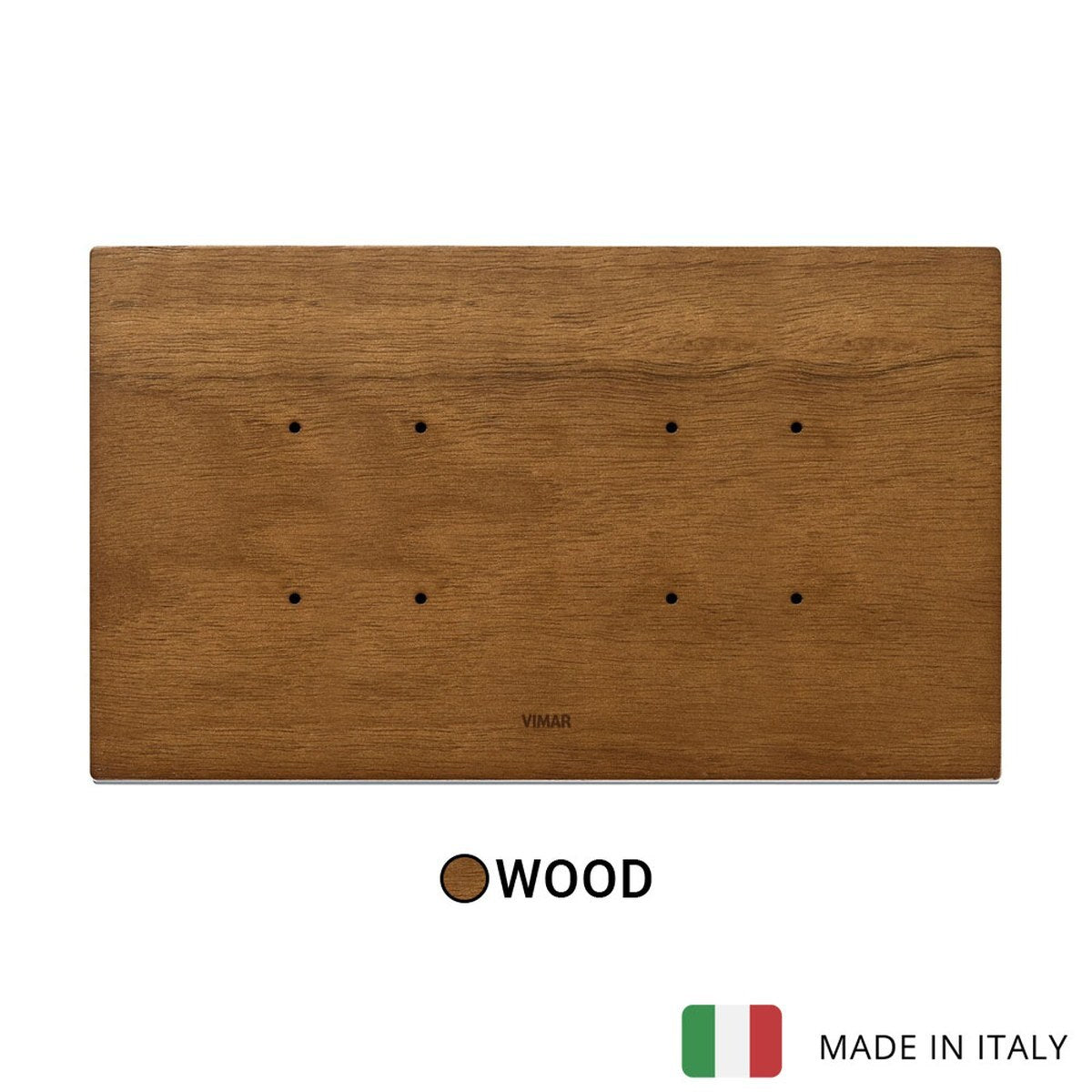 Vimar Eikon Tactil Plate 5MBS (2+blank+2) Wood Ital Walnut