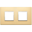 Vimar Eikon Evo Plate 4M (2+2) 71MM Aluminium Satin Gold