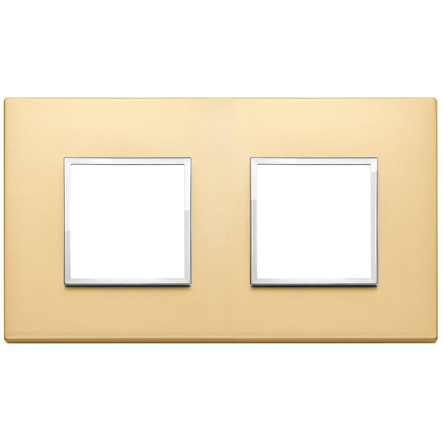 Vimar Eikon Evo Plate 4M (2+2) 71MM Aluminium Satin Gold