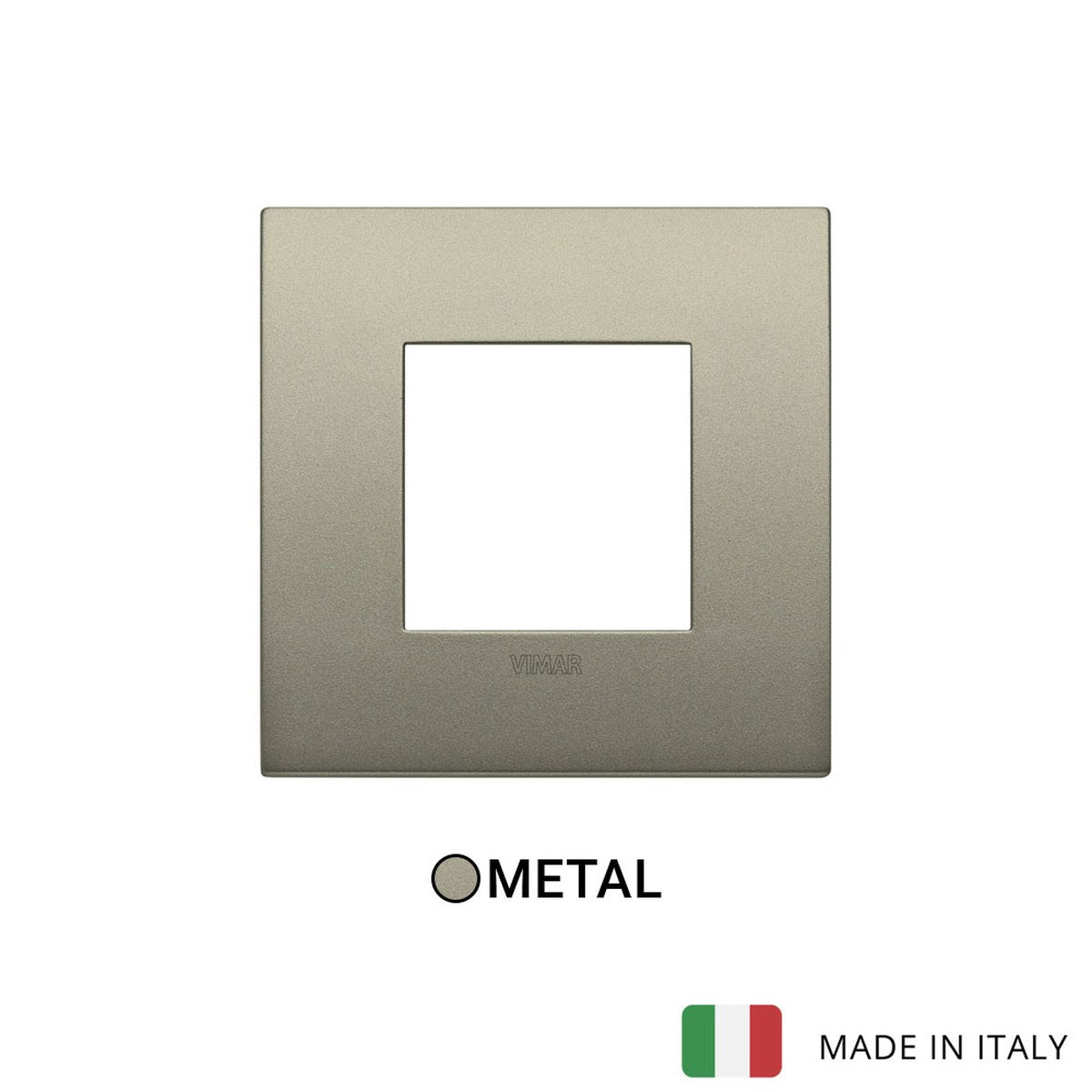Vimar Arke Classic Plate 2M Metal Matt Champagne - Square