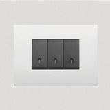 Vimar Arke Plastic 3 Gang switch - White - 16A - PHOTO 1
