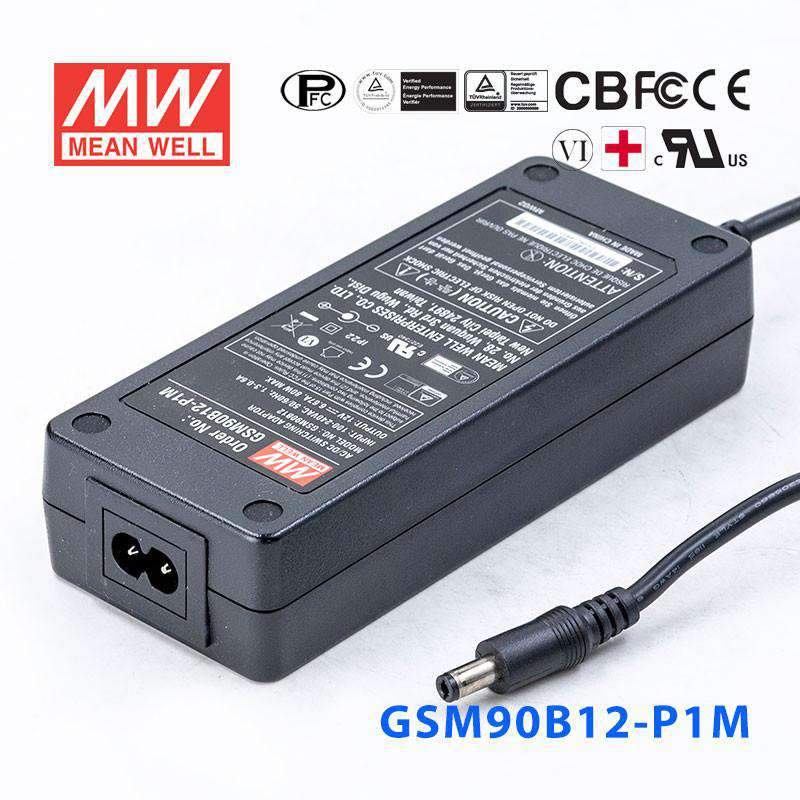 Mean Well GSM90B12-P1M Power Supply 80W 12V 6.67A