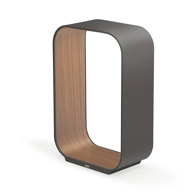 Pablo Table Contour Small Graphite/Walnut