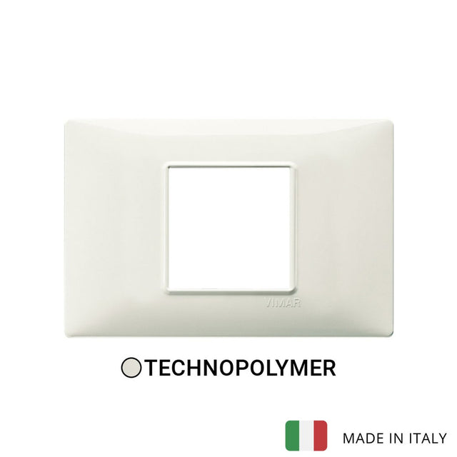 Vimar Plana Plate 2centrM Techn. Cream White