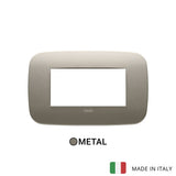 Vimar Arke Round Plate 4M Metal Matt Beige