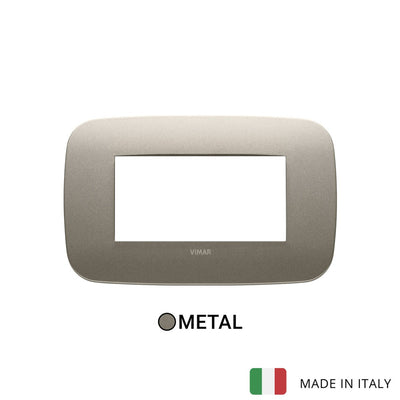 Vimar Arke Round Plate 4M Metal Matt Beige