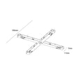 Archilight Mini A, Mini O, Mini T Series X Shape Power Joiner - Black
