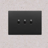Vimar Eikon Vintage Metal 3 Gang Switch - Anthracite Grey - 10A - PHOTO 5