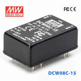 Mean Well DCW08C-15 DC-DC Converter - 8W - 36~72V in ±15V out 267mA