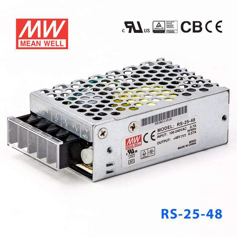 Mean Well RS-25-48 Power Supply 25W 48V 570mA