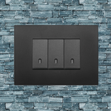 Vimar Arke Plastic 3 Gang switch - Black - 16A - PHOTO 17