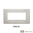 Vimar Eikon Exe Plate 5M Metal Brushed Nickel