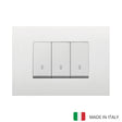 Vimar Arke Plastic 3 Gang switch - White - 16A