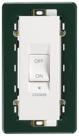 Plana 2P 45A 1-Way Cooker  Switch 5M White