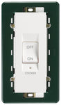Plana 2P 45A 1-Way Cooker  Switch 5M White