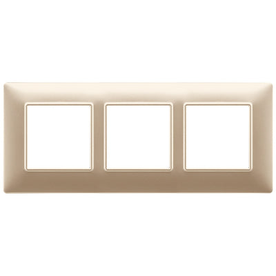 Vimar Plana Plate 6M Technopolymer Matt Champagne
