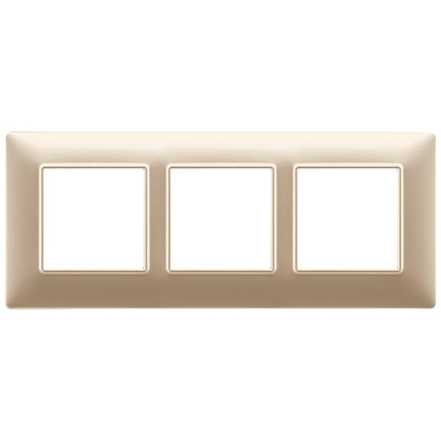 Vimar Plana Plate 6M Technopolymer Matt Champagne