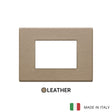 Vimar Eikon Plate 3M Leather Savannah Beige