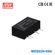 Mean Well MDS02N-05N SIP Package DC-DC Converter- 2W - 5V out 400mA