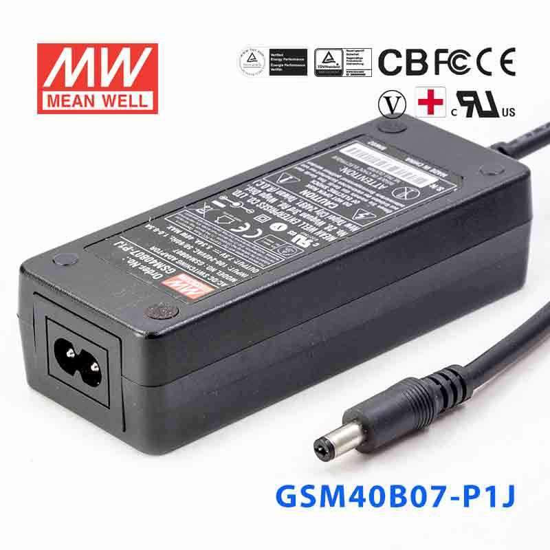 Mean Well GSM40B07-P1J Power Supply 40W 7.5V 5.34A