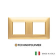 Vimar Plana Plate 4M(2+2) 71mmTechnopolymer Matt Gold