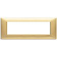Vimar Plana Plate 7M Technopolymer Matt Gold