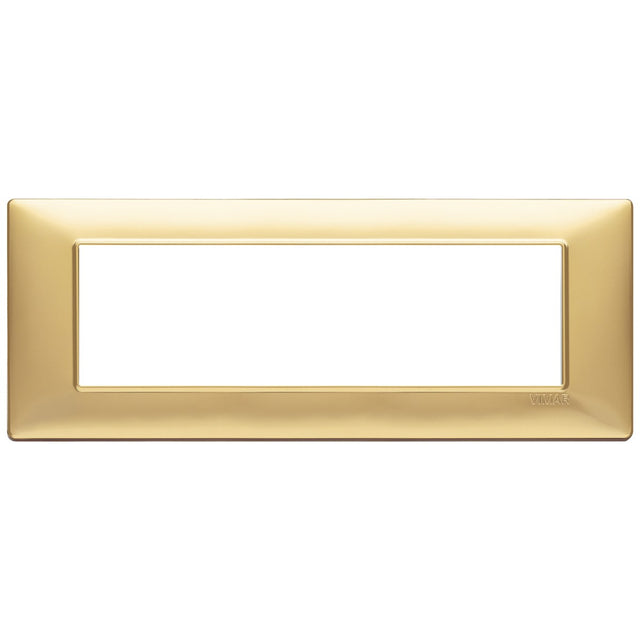 Vimar Plana Plate 7M Technopolymer Matt Gold