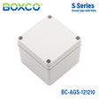 Boxco S-Series 125x125x100mm Plastic Enclosure, IP67, IK08, ABS, Grey Cover, Screw Type