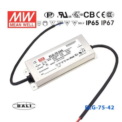 Mean Well ELG-75-42DA Power Supply 75W 42V - DALI 1.8A