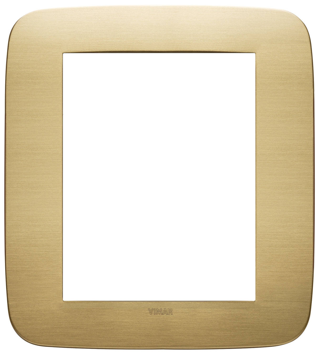 Vimar Arke Round Plate 8M Metal Brushed Brass
