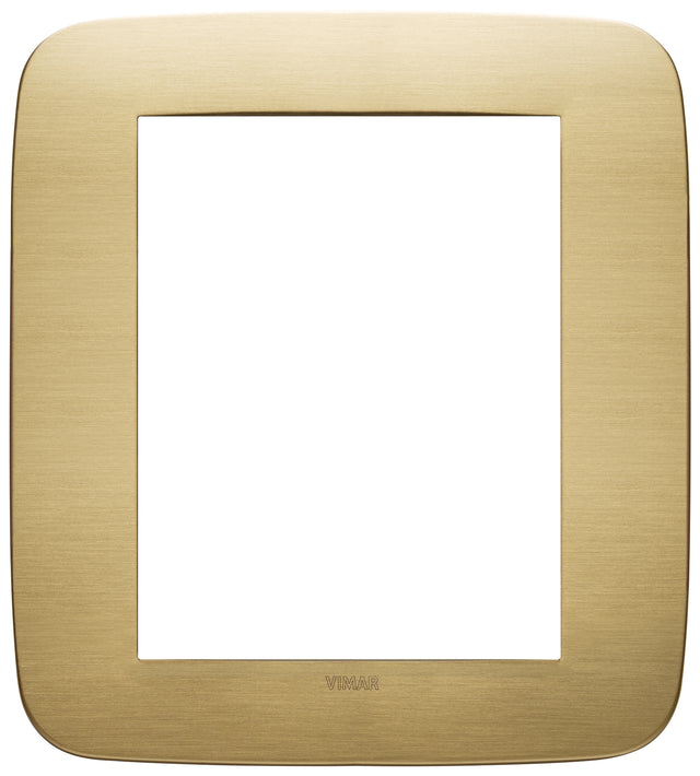 Vimar Arke Round Plate 8M Metal Brushed Brass