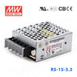 Mean Well RS-15-3.3 Power Supply 15W 3.3V 3A
