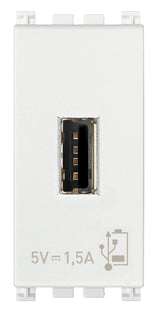 Vimar Arke USB Supply Unit 5V 1.5A 1M White