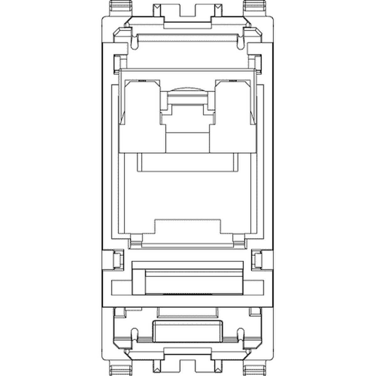 Eikon RJ45 Cat 6 UTP Outlet With Cover Grey - PHOTO 2