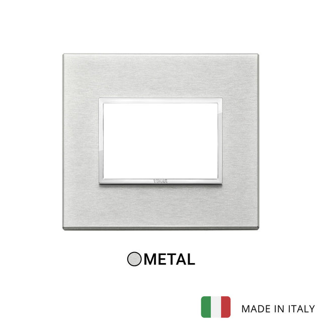 Vimar Eikon Evo Plate 3M Aluminium Grey