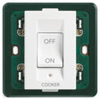 Plana 2P 45A 1-Way Cooker Switch 3M White