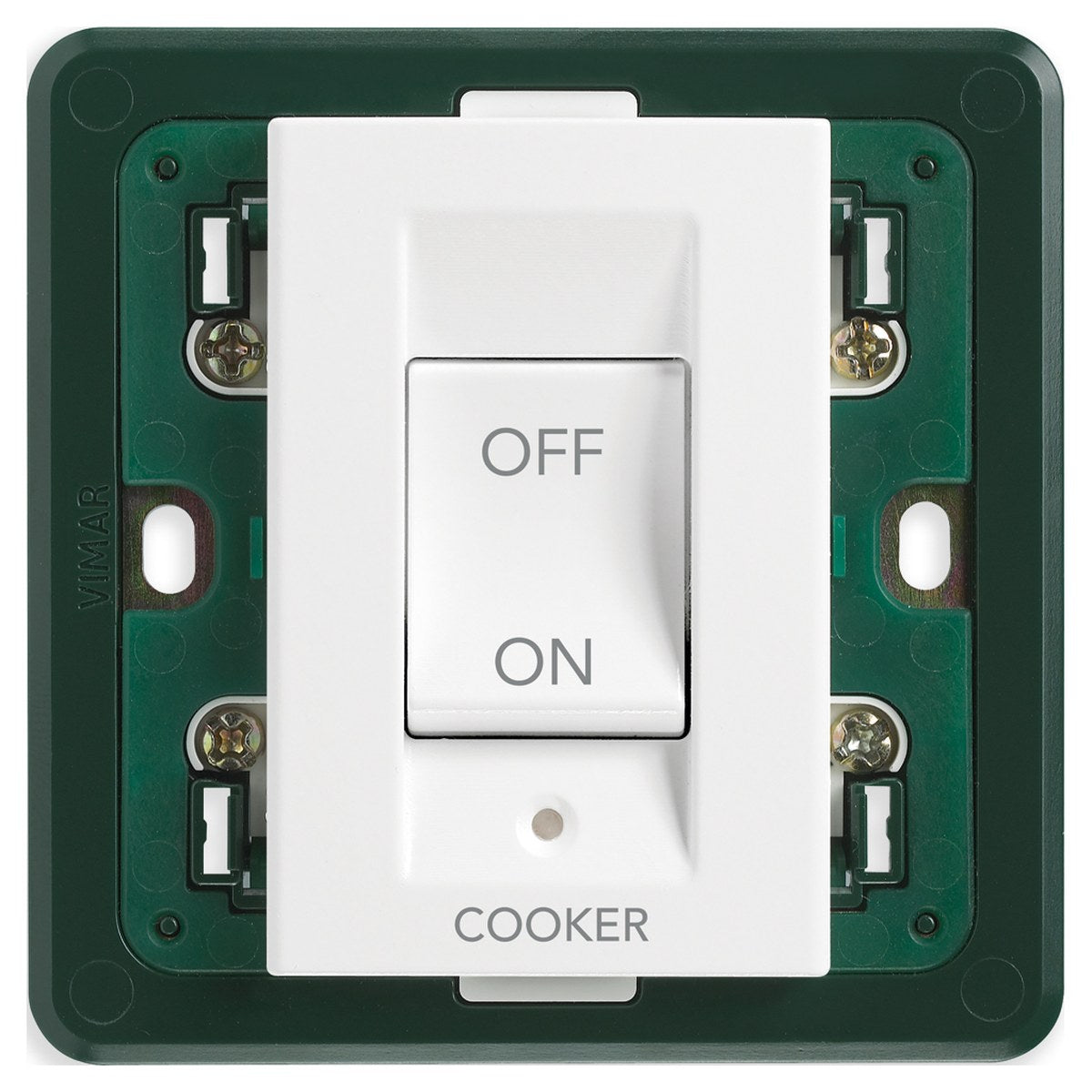 Plana 2P 45A 1-Way Cooker Switch 3M White